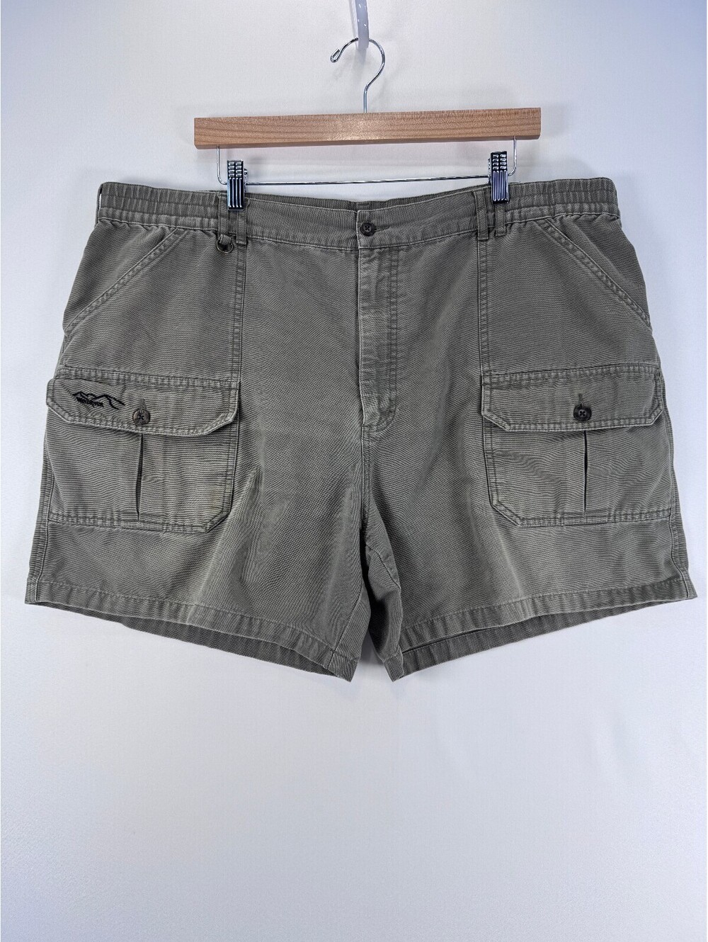WindRiver Cargo Shorts Olive Green Utility Gorpcore Hiking Work Mens Size 42